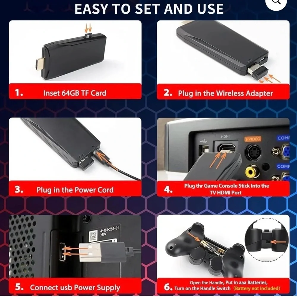 Black M8 Game Console U Bao 2.4g Wireless PS1 TV Game Console U8 HDMI HD 4K
